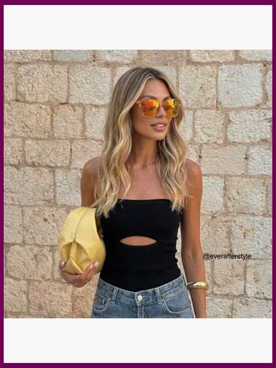 Polarized Mirrored Sunglasses with UV Protection, Oversized Cat Eye Frame main image 5